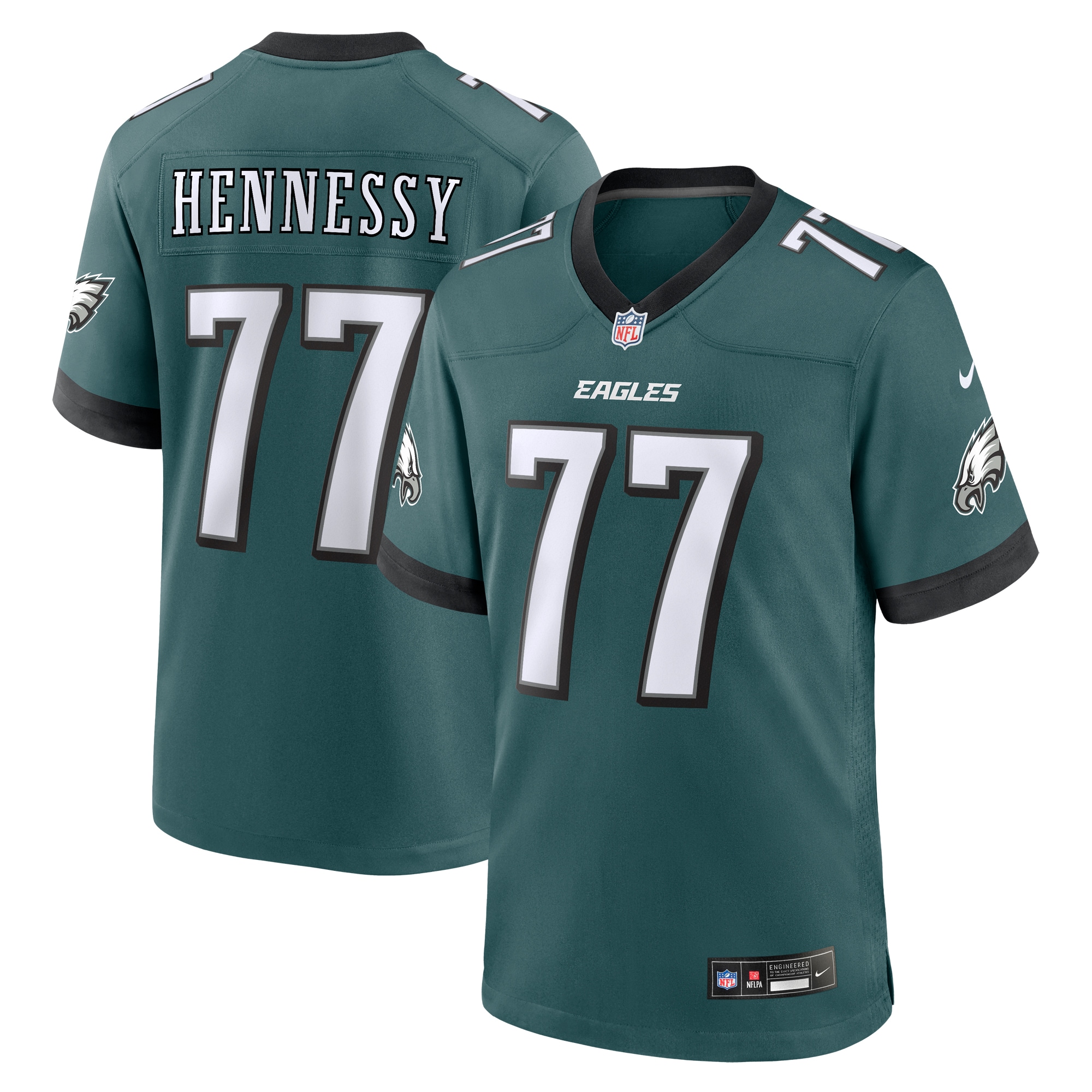 Matt Hennessy Philadelphia Eagles Nike Game Jersey Midnight Green