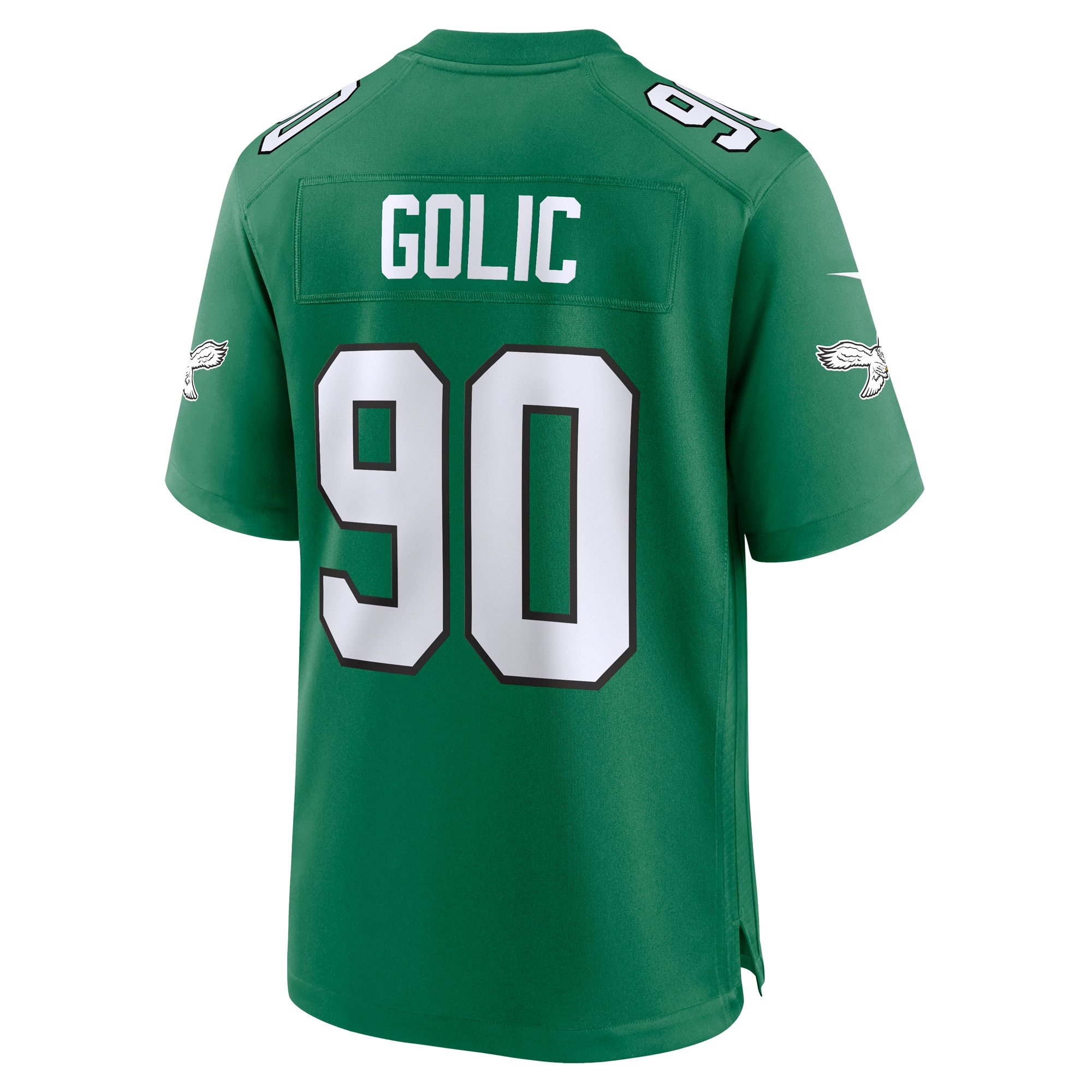 Mike Golic Philadelphia Eagles Nike Alternate Game Jersey Kelly Green - Image 2