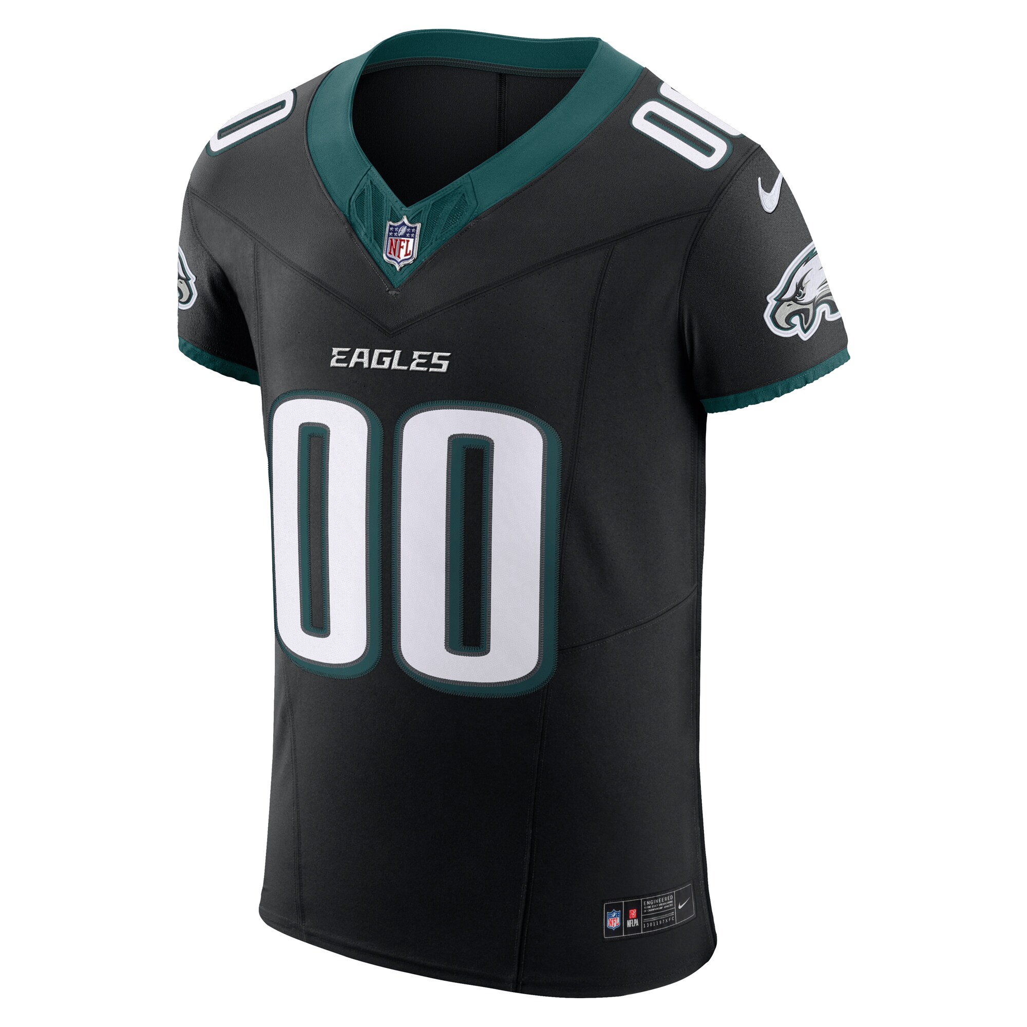Philadelphia Eagles Nike Alternate Vapor FUSE Elite Custom Jersey Black - Image 2