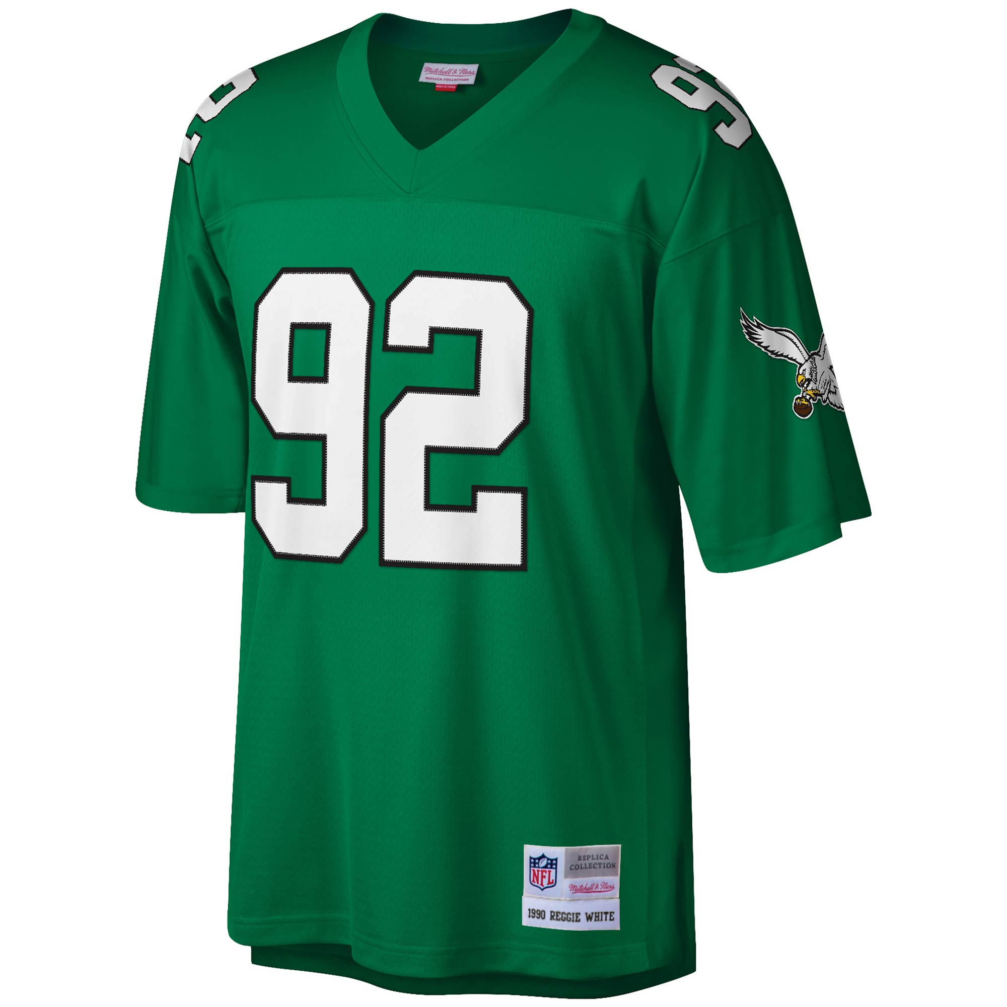 Reggie White Philadelphia Eagles Mitchell Ness Legacy Replica Jersey Kelly Green - Image 2