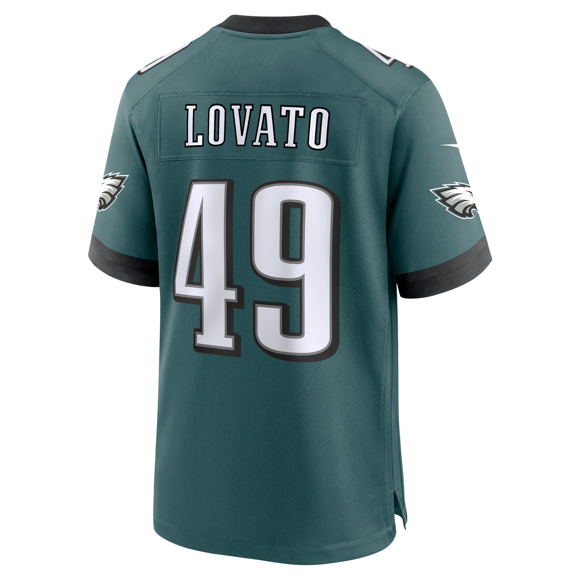 Rick Lovato Philadelphia Eagles Nike Team Game Jersey Midnight Green - Image 3