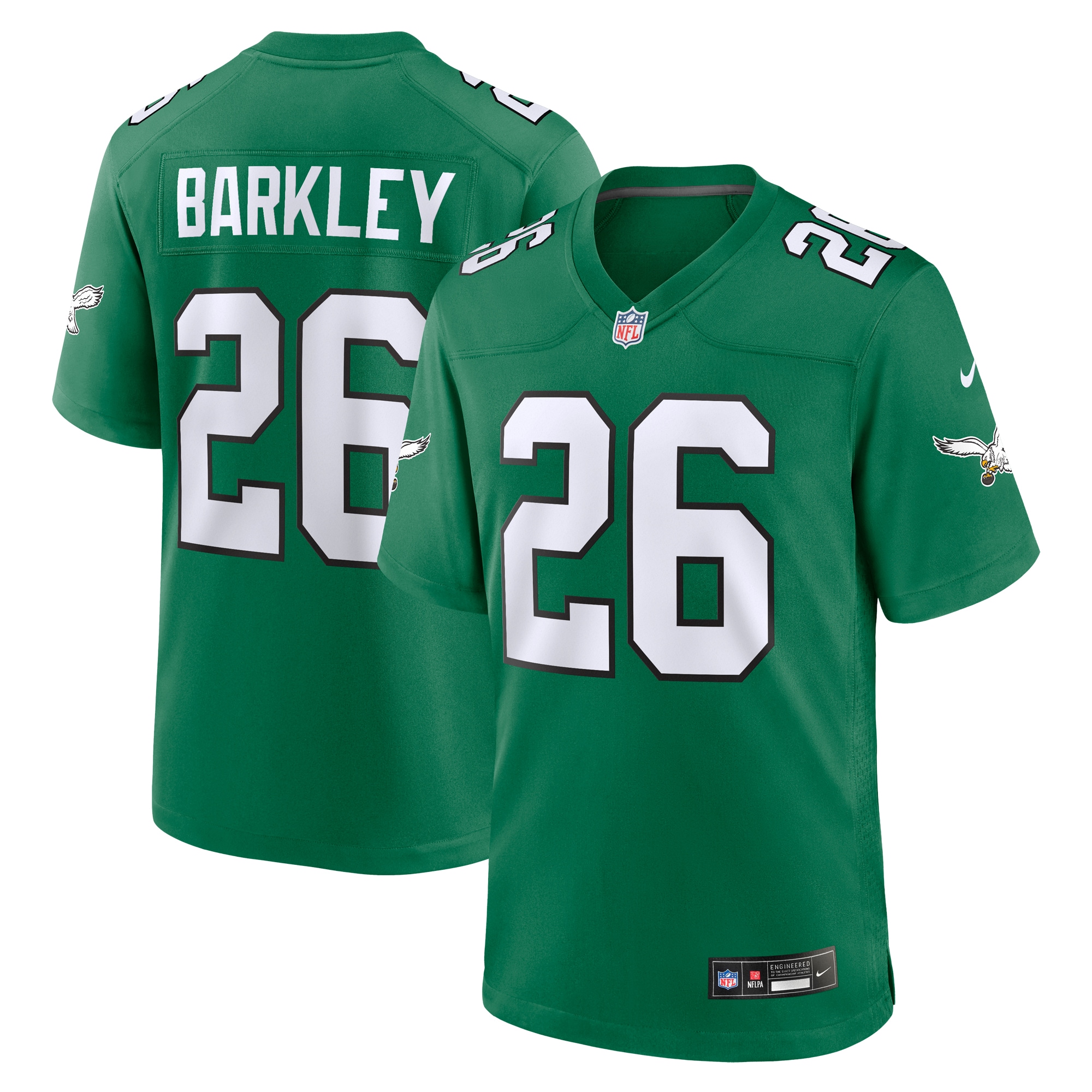 Saquon Barkley Philadelphia Eagles Nike Alternate Game Jersey Kelly Green