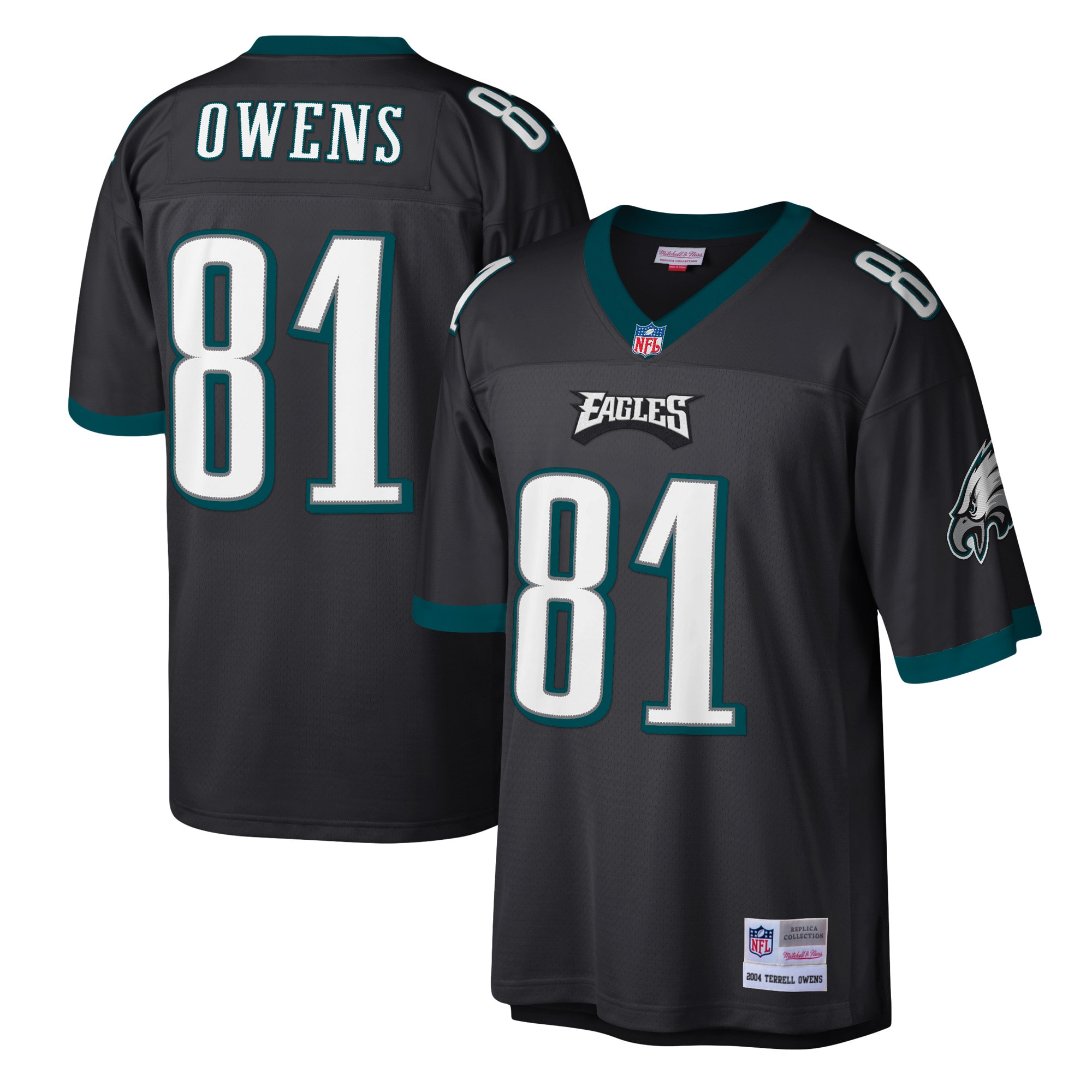Terrell Owens Philadelphia Eagles Mitchell Ness Legacy Replica Jersey Black