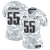 Women Philadelphia Eagles #55 Brandon Graham 2024 FUSE Arctic Camo Salute To Service Limited Football Stitched Jersey