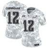 Women Philadelphia Eagles #12 Randall Cunningham 2024 FUSE Arctic Camo Salute To Service Limited Football Stitched Jersey