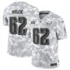 Philadelphia Eagles #62 Jason Kelce 2024 FUSE Arctic Camo Salute To Service Limited Football Stitched Jersey