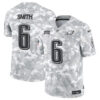 Philadelphia Eagles #6 Devonta Smith Arctic Camo 2024 FUSE Salute To Service Limited Football Stitched Jersey