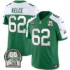 Men’s Eagles Jerome Brown Patch Kelly Green Alternate Jersey – All Stitched – Kelly Alternate – Jason Kelce
