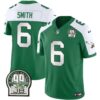 Men’s Eagles Jerome Brown Patch Kelly Green Alternate Jersey – All Stitched – Kelly Alternate – DeVonta Smith