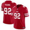San Francisco 49Ers #92 Chase Young Red 2023 FUSE Stitched Football Jersey