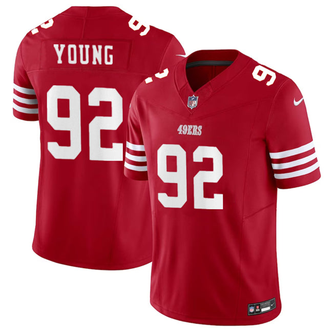 San Francisco 49Ers #92 Chase Young Red 2023 FUSE Stitched Football Jersey