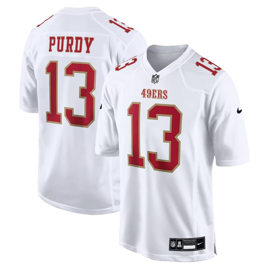 San Francisco 49Ers #13 Brock Purdy Fashion Game Jersey – Tundra White