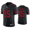 San Francisco 49Ers #15 Jauan Jennings Nike Black Alternate Vapor Jersey