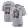 San Francisco 49Ers #13 Brock Purdy Super Bowl LVIII Atmosphere Fashion Game Jersey – Gray