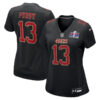San Francisco 49Ers #13 Brock Purdy Super Bowl LVIII Carbon Fashion Game Player Jersey – Black