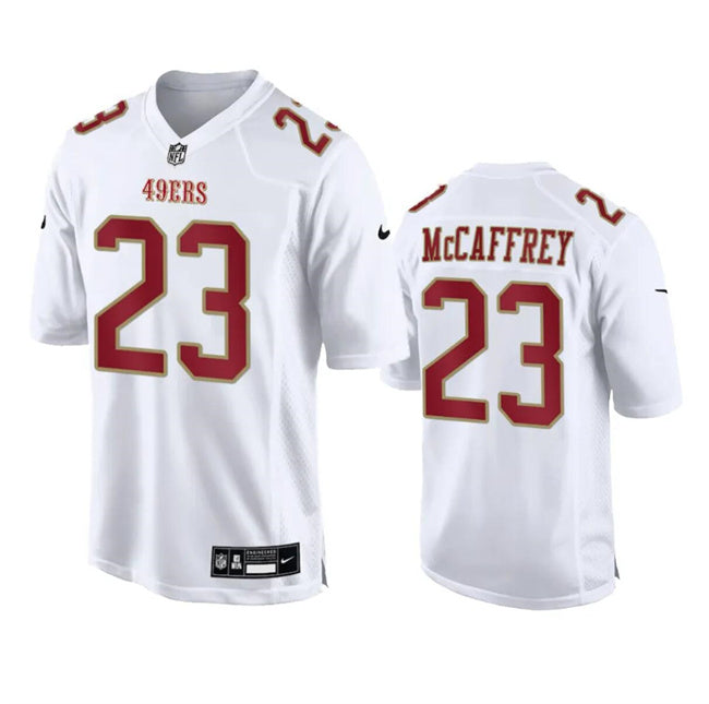 San Francisco 49Ers #23 Christian Mccaffrey White Fashion Vapor Untouchable Jersey