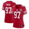 San Francisco 49Ers #97 Nick Bosa Super Bowl LVIII Game Jersey – Scarlet