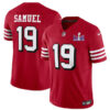 San Francisco 49Ers #19 Deebo Samuel New Red FUSE Super Bowl LVIII Patch Vapor Jersey
