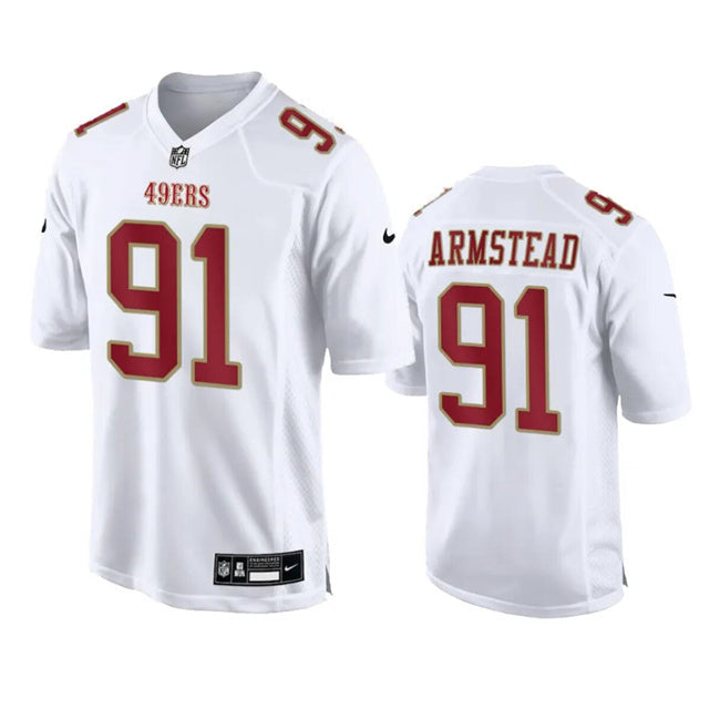 San Francisco 49Ers #91 Arik Armstead White Fashion Vapor Untouchable Limited Jersey