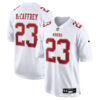 San Francisco 49Ers #23 Christian Mccaffrey Fashion Game Jersey – Tundra White