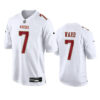 San Francisco 49Ers #7 Charvarius Ward White Fashion Vapor Untouchable Limited Jersey