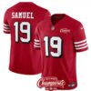 San Francisco 49Ers #19 Deebo Samuel Red 2023 Fuse Nfc West Champions Jersey