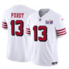San Francisco 49Ers #13 Brock Purdy New White FUSE Super Bowl LVIII Patch Vapor Jersey