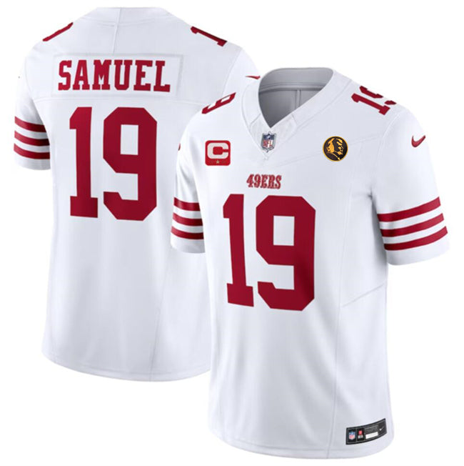 San Francisco 49Ers #19 Deebo Samuel White 2023 FUSE With 1-Star C Ptach And Jersey