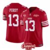 San Francisco 49Ers #13 Brock Purdy Red 2023 Fuse With 1-Star C Patch And Nfc Jersey