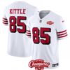 San Francisco 49Ers #85 George Kittle White 2023 Fuse Nfc West Champions Jersey