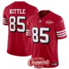 San Francisco 49Ers #85 George Kittle Red 2023 Fuse Nfc West Champions Patch Jersey