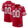 San Francisco 49Ers Nike Super Bowl LVIII Patch Custom Game Jersey – Scarlet