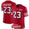 San Francisco 49Ers #23 Christian Mccaffrey Red 2023 Fuse Nfc West Champions Jersey Jersey