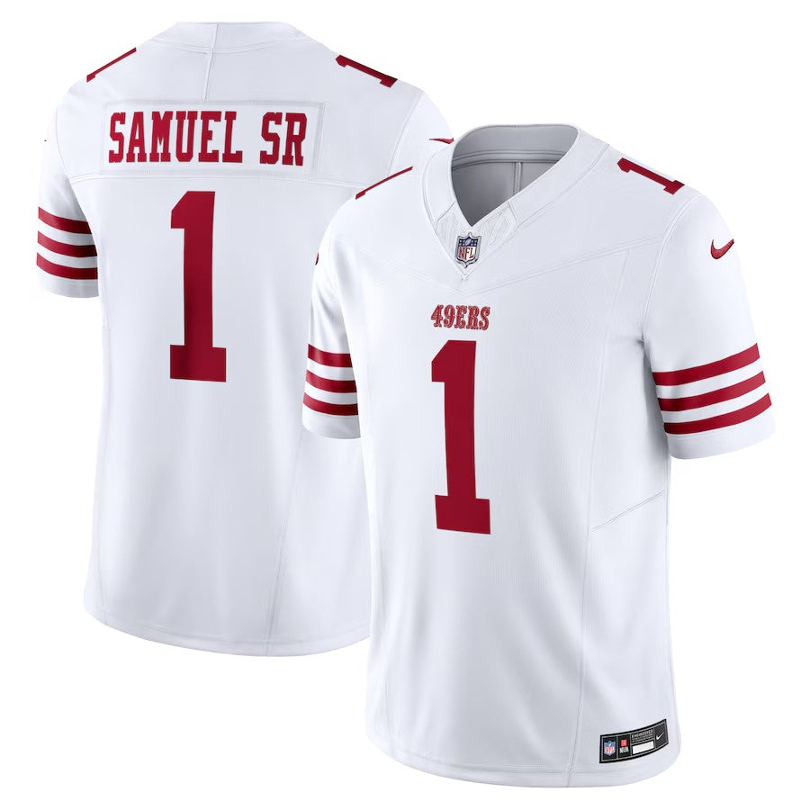 San Francisco 49Ers #1 Deebo Samuel Sr Vapor FUSE Limited Jersey – White