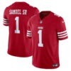 San Francisco 49Ers #1 Deebo Samuel Sr Vapor FUSE Limited Jersey – Scarlet