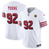 San Francisco 49Ers #92 Chase Young New White 2023 FUSE With John Madden Jersey