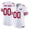San Francisco 49Ers Active Player Custom White FUSE Super Bowl LVIII Patch Jersey