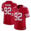 San Francisco 49Ers #92 Chase Young Red Nike Vapor FUSE Limited Jersey
