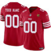 San Francisco 49Ers Active Player Custom Scarlet 2023 FUSE With John Madden Jersey