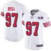 NFL San Francisco 49Ers #97 Nick Bosa New White Super Bowl LVIII Patch Vapor Jersey