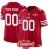 San Francisco 49Ers Active Player Custom Red 2023 Fuse Nfc West Champions 2 Jersey