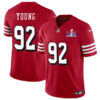 San Francisco 49Ers #92 Chase Young New Red FUSE Super Bowl LVIII Patch Vapor Jersey