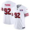 San Francisco 49Ers #92 Chase Young New White FUSE Super Bowl LVIII Patch Jersey
