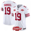 San Francisco 49Ers #19 Deebo Samuel White 2023 Fuse With 1-Star C Patch And Jersey Jersey