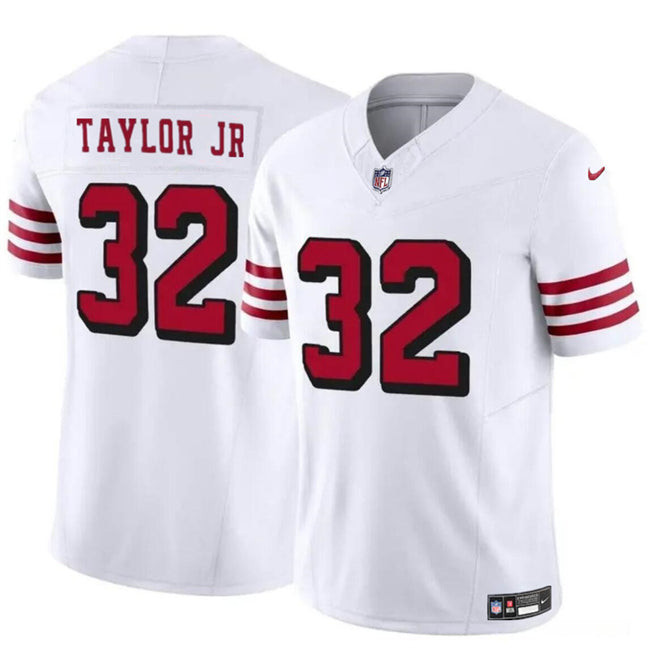 San Francisco 49Ers #32 Patrick Taylor Jr New White 2024 FUSE Vapor Untouchable Jersey