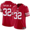 San Francisco 49Ers #32 Patrick Taylor Jr Red 2024 FUSE Vapor Untouchable Jersey