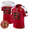 San Francisco 49Ers #23 Christian Mccaffrey Jersey Red FUSE Golden Gate Bridge Patch Football