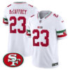 San Francisco 49Ers #23 Christian Mccaffrey White FUSE Mexico Vapor Limited Jersey