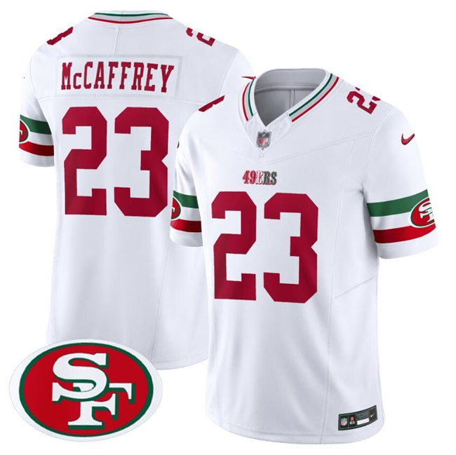 San Francisco 49Ers #23 Christian Mccaffrey White FUSE Mexico Vapor Limited Jersey