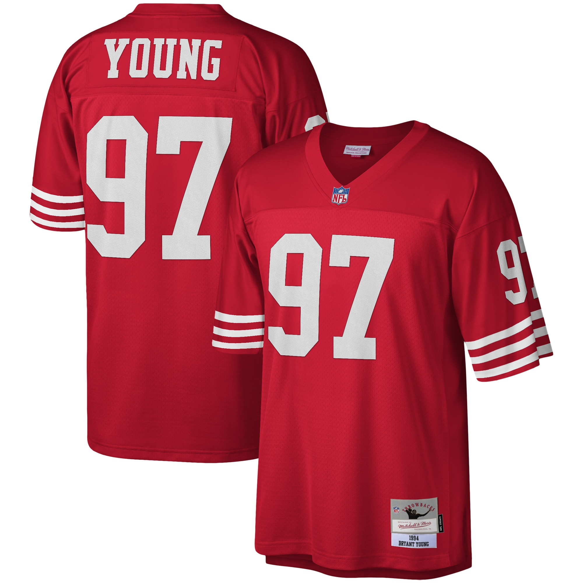 Bryant Young San Francisco 49Ers Mitchell Ness Legacy Replica Jersey Scarlet